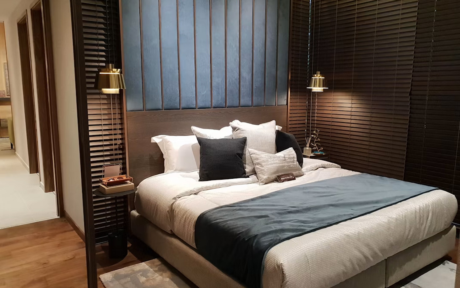 Premium short-let bedroom with white linen