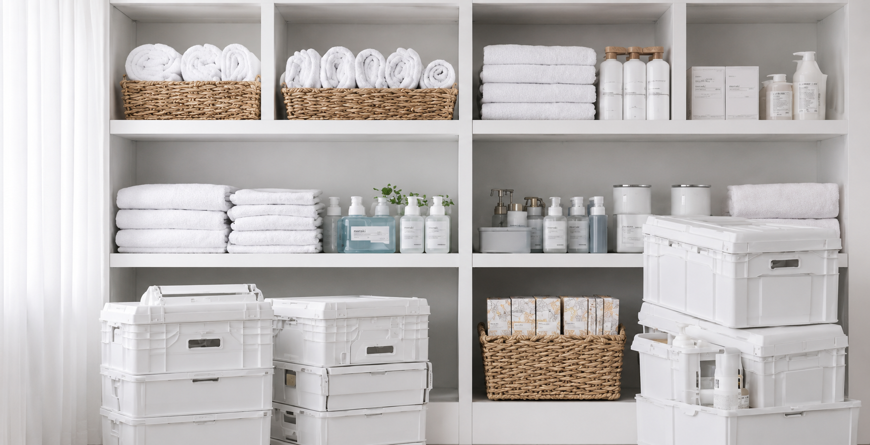 Premium short-let bedroom with white linen